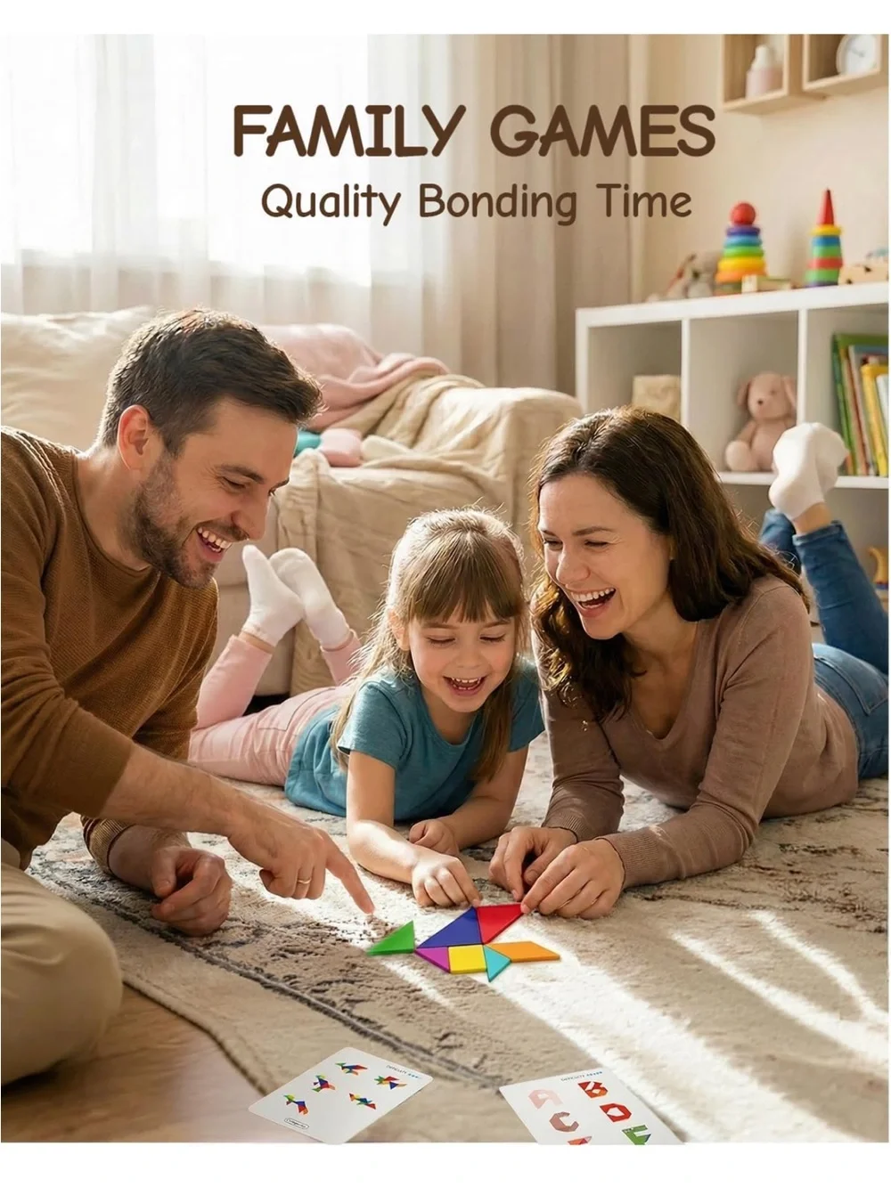STEM Toys for Kids Ages 4-6, AR Tangram Puzzles with 1000+ Combinations  nwt